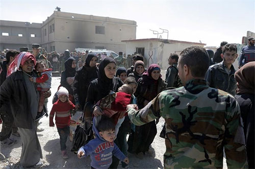 civiles salen de Ghouta Oriental Más de 40.000 civiles salieron de Ghouta Oriental